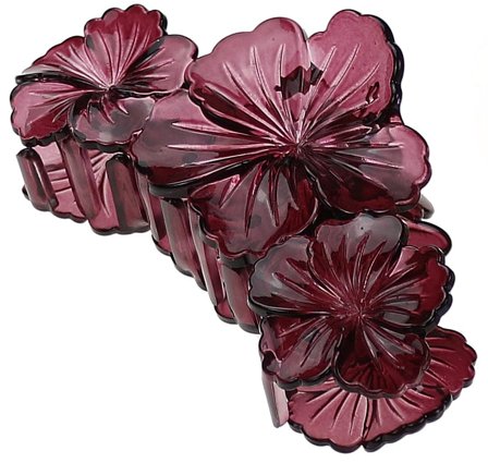 Senze Faldklemme Plast Aubergine, Hår, Hårpynt, Hårklemmer