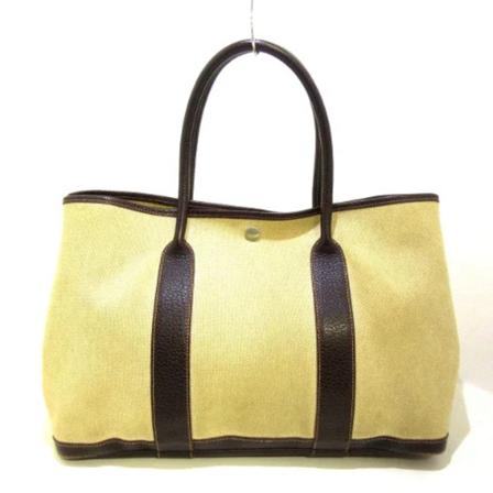 Hermès Vintage, Pre-owned Canvas totes Beige, Dames, Maat:ONE Size,leather