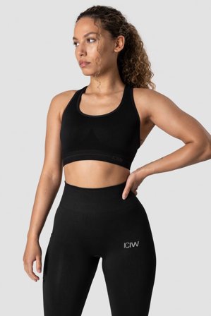 ICANIWILL - Everyday Seamless Sports Bra Black - Dames - sportkleding van ICIW