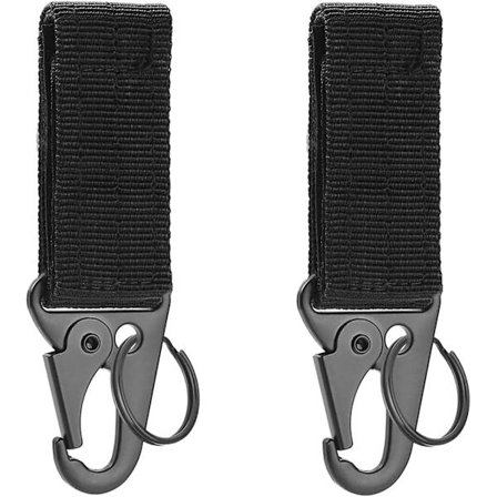 Karabinhage Nøglekrog Nylon, 2stk Bælte Karabinhage, Taktisk Nøglering Vest, Taktisk Hængespænde Hængende Bælte Karabinhage til Udendørsaktiviteter
