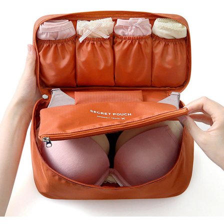 Bärbar Reseförvaringsväska Multifunktionell BH Underkläder Organizer Väskor