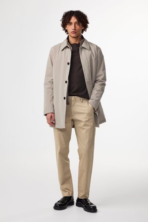 NN.07 Theo Chino Herre Khaki Økologisk Bomuld