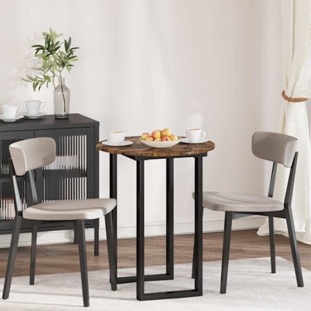 Bordsskiva Rökfärgad ek 60 x 60 x 1,5 cm Konstruerat trä