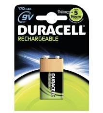 Duracell Recharge Ultra batteri x 6HR61 - NiMH