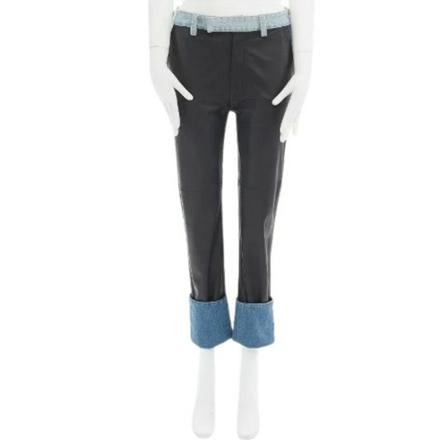 Maison Margiela Pre-owned, Pre-owned Leather bottoms Zwart, Dames, Maat:S,Katoen