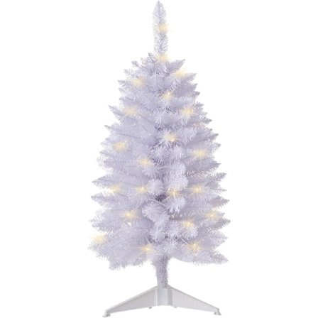 60 cm valmiiksi valaistu keinotekoinen joulukuusi, paristokäyttöinen, sisä- ja ulkokoristeluun