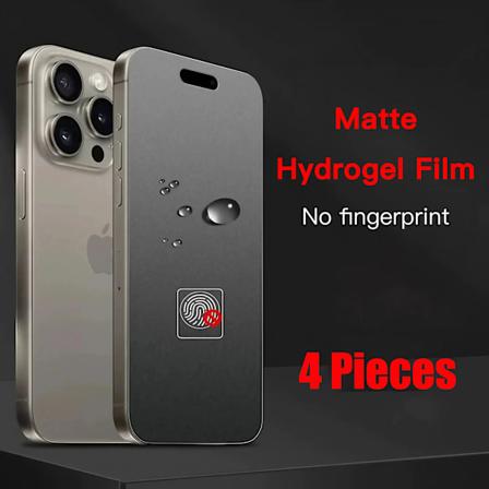 4 kpl täysnäytön matta hydrogeeli kalvo iPhone 14 15 Pro Maxille Kirkas Tpu näytönsuoja iPhone 11 122 13 Pro Maxille Ei lasia IPhone 11 Hydrogel Film