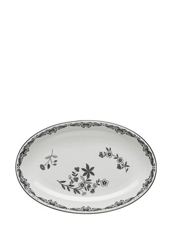 East India Black Oval Serving Dish 33X22 Cm Home Tableware Serving Dishes Serving Platters Black Rörstrand