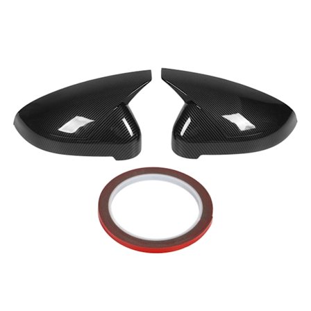 Hiilikuitutyyliset vasemman ja oikean oven peilikotelot sarvityylillä Audi A4 S4 RS4 B9 2015-2019