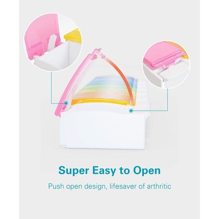 Pilleorganisator, enkel å åpne ukentlig pilleboks,