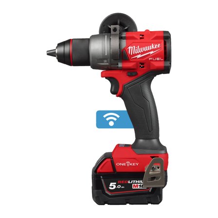 Milwaukee M18 ONEPD3-502X Slagbormaskin med batteri og lader, Maskiner