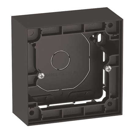 Elko Plus Forhøyningsramme 35 mm, svart 1 enhet, Strømbrytere & vegguttak