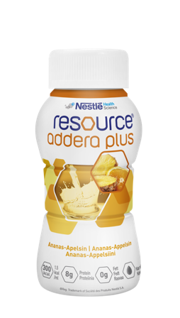 Resource addera plus næringsdrikk ananas & appelsin 4x200 ml