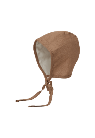 BabyMocs Linen Bonnet Accessoarer Unisex Beige 0-6 months