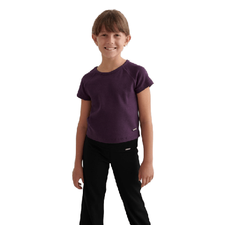 aim'n Young Ease Ribbed Short Sleeve T-shirts & toppar Dam Lila 146/152