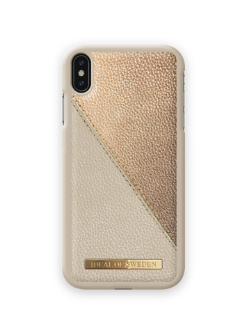 Female deksel, LH iPhone XS MAX Golden Pebbled, iDeal of Sweden