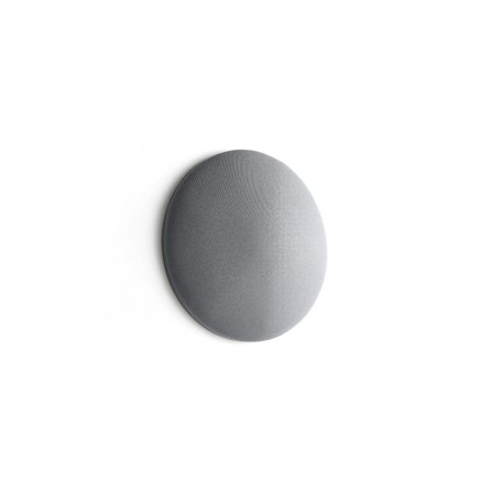 Akustikpaneel POLY, kreisförmig gewölbt, Ø550x140 mm, Wandmontage, hellgrau