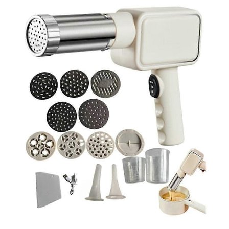 Elektrisk pastamaskin for hjemmebruk, håndholdt trådløs nuddelmaskin med deigrulle