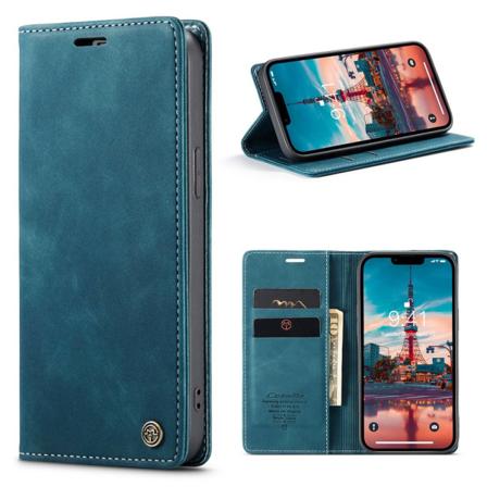 CaseMe Slim Pungetui iPhone 15 Blå