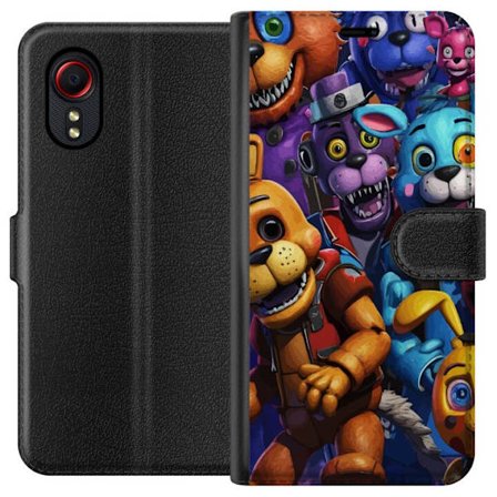 Kompatibelt Plånboksfodral till Samsung Samsung Galaxy Xcover 5 Färgstarka animatroniska figurer inspirerade av Five Nights at Freddy’s, intensiv