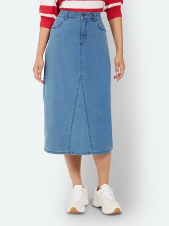 JENSEN - Denim Nederdel - Lys Blå