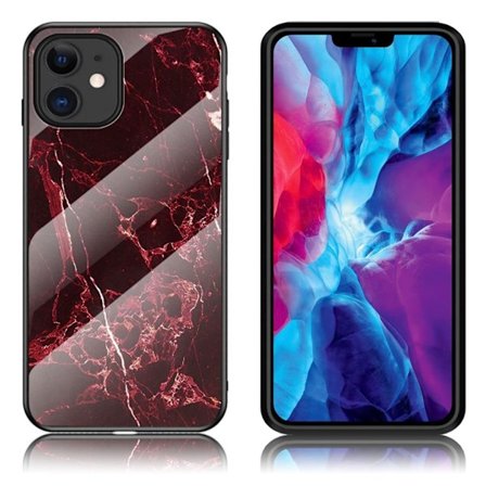 Fantasy Marble iPhone 12 Mini cover - Rød