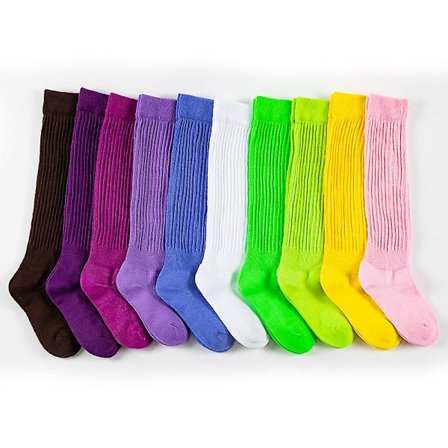 2 par dam strumpor Scrunch strumpor i bomull, dam knähöga strumpor (blå)