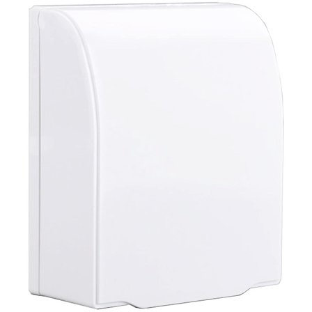 Vattentät Uttagslåda, Transparent Vattentät Grenuttag, Lämplig för Badrum (Vit)