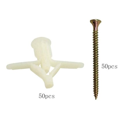 100 Stk Gipsvegg Ankersett Hule veggankere Ekspansjonsrør