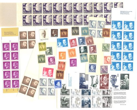 Sverige 1910-1993 - Kongelige - Postfrisk