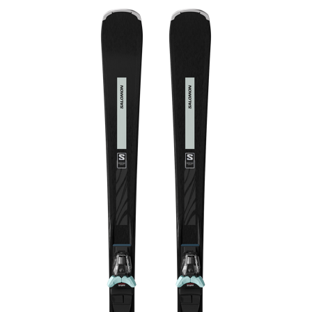 Salomon - Alpina skidpaket Alpinskidor E S/max N°10 Xt + M10 Gw L80 - Black / White Moss Met.