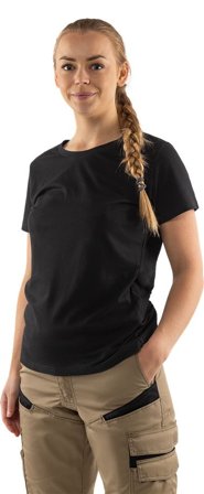 Fristads Dam Acode heavy T-shirt 1917 HSJ, dam, Svart