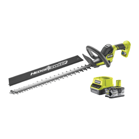 Ryobi RY18HT55A-140 Häcksax med batteri och laddare, Trädgårdsmaskiner