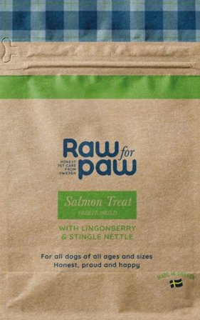 Raw for Paw Raw for Paw Salmon Treats pakastekuivattu makupala, lohi, 50 g
