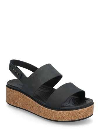 Brooklyn Cork Low Wedge Black Crocs
