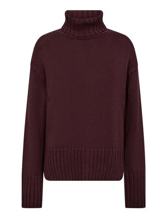 Mmrola Bine Rollneck Knit Brown MOS MOSH