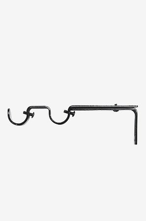 Jotex - Do Karnisza - Podwójny Ø 19 Mm Czarny - Wspornik - Kup Akcesoria do zasłon firmy Jotex