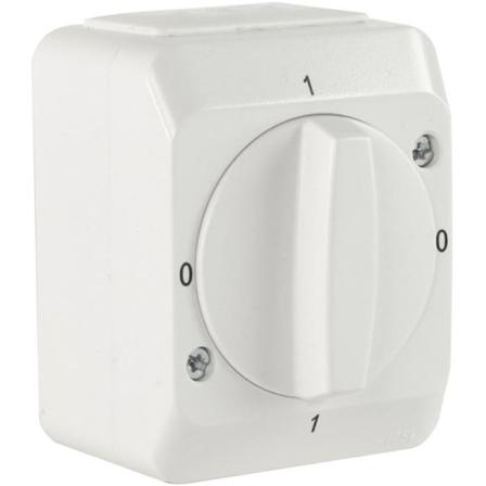 Schneider Electric Aqua Stark Strömbrytare kapslad, vridmodell, Strömbrytare & vägguttag