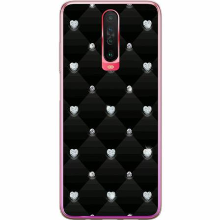 Xiaomi Redmi K30 Genomskinligt Skal Bling Heart