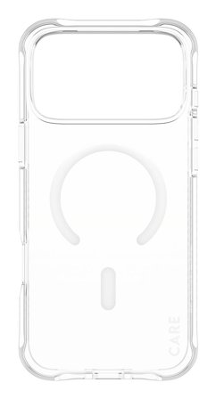 PanzerGlass CARE iPhone 17 Pro Max Fashion MagSafe deksel (gjennomsiktig/hvit) Laget av 100% resirkulert TPU