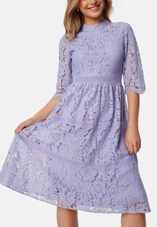 Happy Holly-High Neck Lace Dress-36