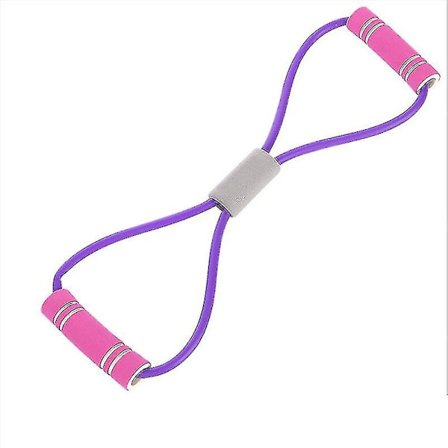 Gym Hot Yoga Gum Fitness Motstandsbånd Figur 8 Bryst Ekspander Tau Trenings Fitness Gummi Elastisk Bånd For Stretching, 1stk