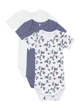 Nbmbody 3P Ss Wild Wind Dino Patterned Name It