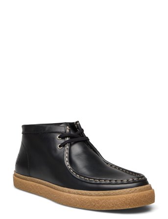 Fred Perry Dawson Mid Oil Pull Up Lthr - Black - 41