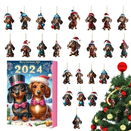 Jul Dachs Advent Kalender Hund Anheng Nedtelling Kalender