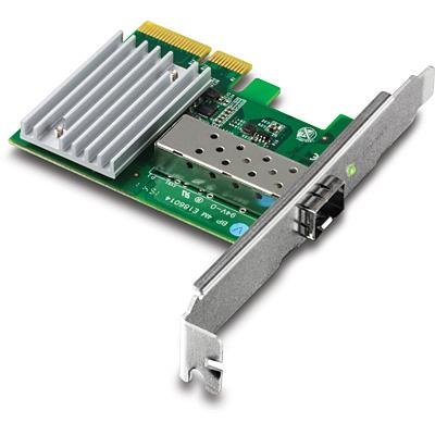 TRENDnet TEG-10GECSFP - nettverksadapter - PCIe 2.0 x4 - 10 Gigabit SFP+ - TAA-samsvar