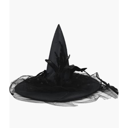 Halloween Påsk Skrämmande Dekoration, Häxhatt, Svart