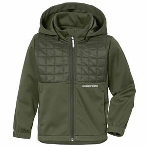 Kids - Didriksons Deep green Briska Kids 3 Jacket 110 cm - Coats and jackets - 110 CM - Green - Junge