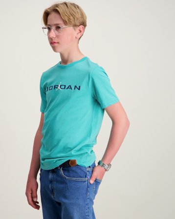 Nike Jordan JDB MJ JD AIR STRETCH SS CRE Turkos T-shirts Kille - Kids Brand Store