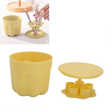 Børsterensekopp, sminkebørsterenser, effektiv kosmetisk børstevaskebeholder Myk TPR-rensematte kosmetisk